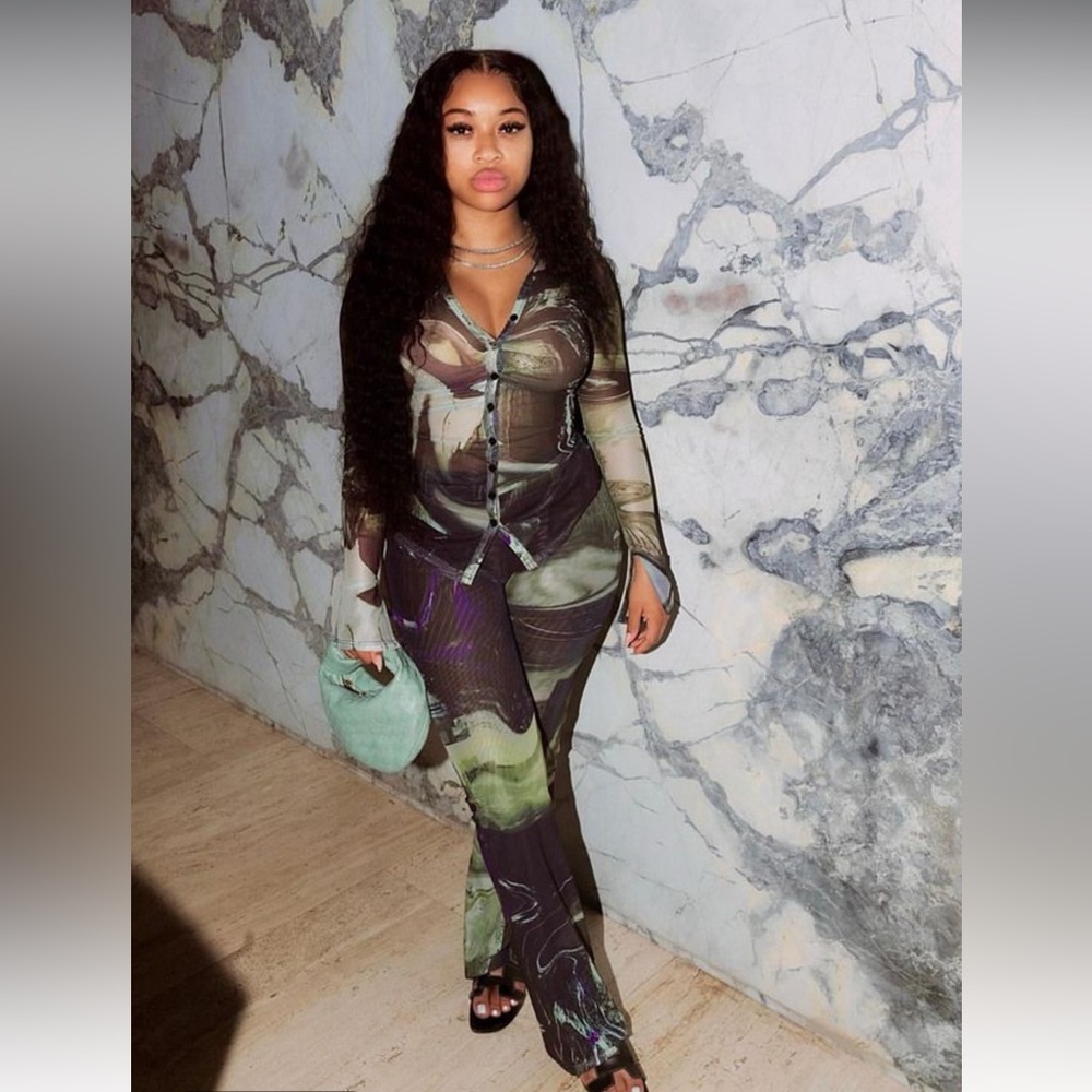 Green 2pc Pants Set - Large - image 3